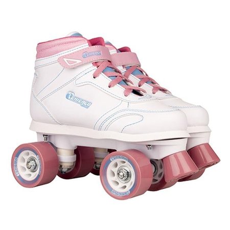 OVERTIME Girls Sidewalk Skate; Size 2 - White OV26034